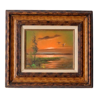 Vintage Landscape Oil Painting For Sale