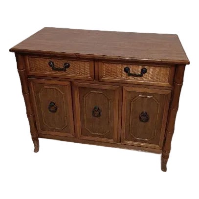 Hollywood Regency by Broyhill Buffet Server Sideboard Honey For Sale