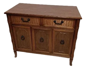 Hollywood Regency by Broyhill Buffet Server Sideboard Honey
