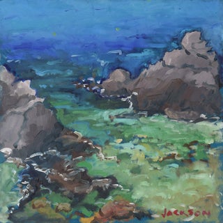 Jackson Gary, Costa Brava, Fosca, Oil on Board For Sale