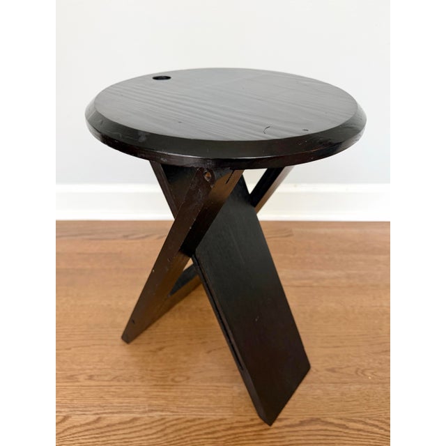 Contemporary Attributed Adrian Reed “Suzy” Folding Stool for Princes Design Works, 1980s For Sale - Image 3 of 7