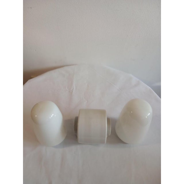 White Large Model Number 6078 Sconce by Wilhelm Wagenfeld for Lindner, 1950s For Sale - Image 8 of 18