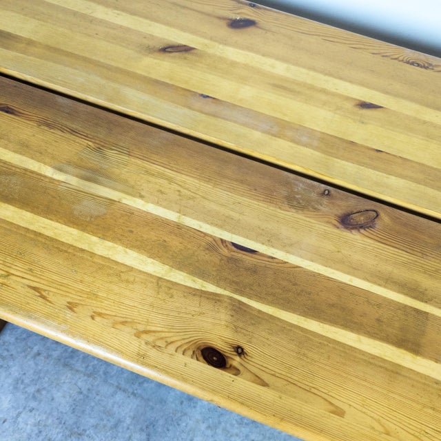 Sculptural Dining Set in Pine by Gilbert Marklund for Furusnickarn Ab, 1970s, Set of 3 For Sale - Image 11 of 18