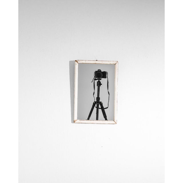 1900 French Wood Patinated Mirror For Sale - Image 4 of 5