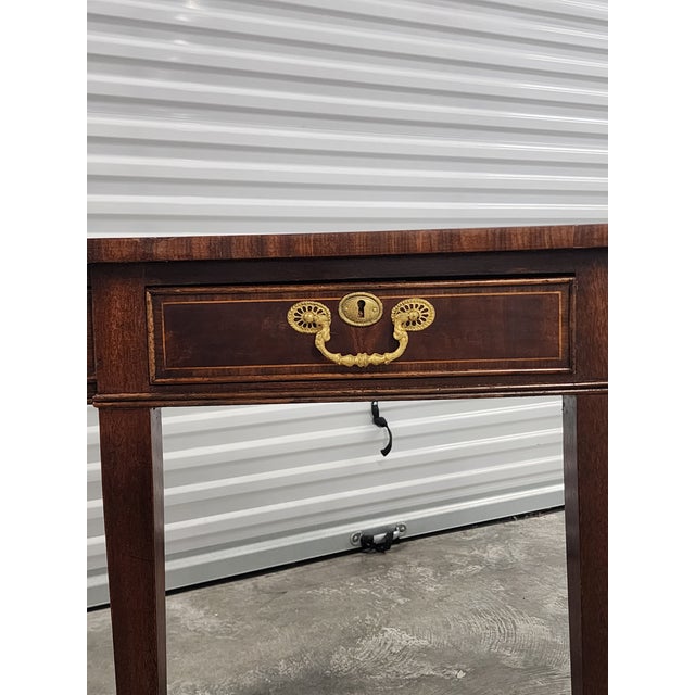 Antique Late 19th Century Sheraton Mahagony Console Table For Sale - Image 10 of 12
