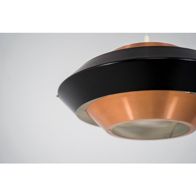 Copper & Black Pendant Light For Sale - Image 11 of 13