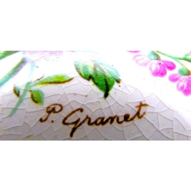 1920s Myott "The Bouquet" Cobalt Blue and Gold-Gilded Dinner Plates P. Granet - Set of 6 For Sale - Image 9 of 9