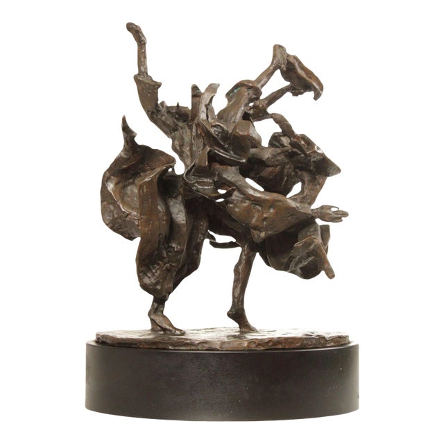 Laura Goodman Abstract Dancing Figures Bronze Sculpture For Sale