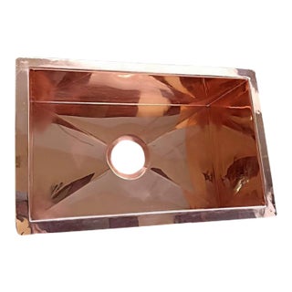 Undermount Copper Sink With Brass Drain For Sale