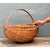 Vintage Handwoven Shaker Rattan Basket For Sale - Image 9 of 12