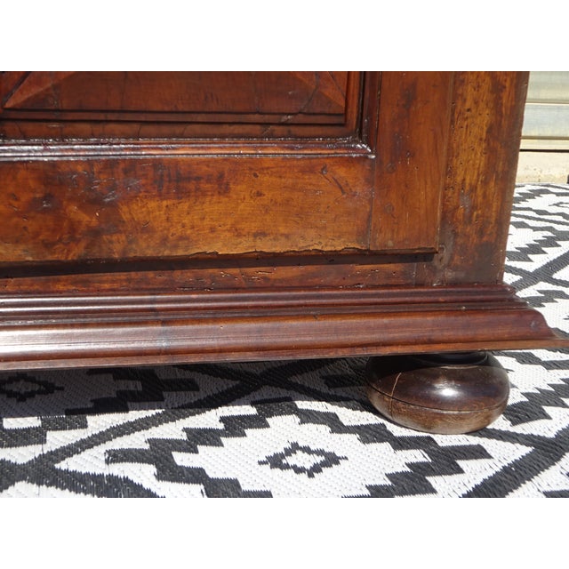 Louis XIII Style Walnut Wardrobe with Diamond Points For Sale - Image 11 of 18