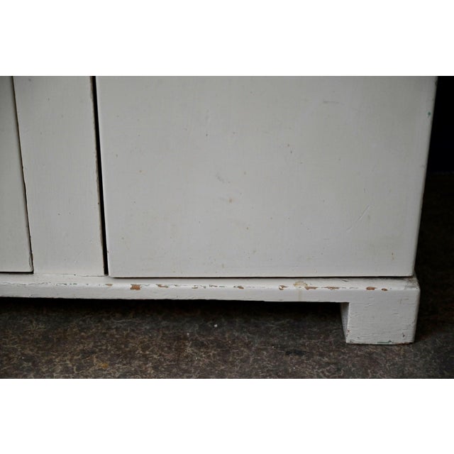Art Deco Retro Cabinet with Painted Wooden Shelves, 1940s For Sale - Image 14 of 18