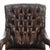 Brown An English Walnut and Tufted Leather Library Armchair by Gillows, 19th C. For Sale - Image 8 of 8