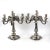 A pair of Vercelli silver candelabra, 800 standard silver, 7 candles each. H-50 cm. The turn of the 19-20 centuries. Made...
