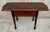 Wood Drop-Leaf Side Table With Two Drawers, 1930s For Sale - Image 6 of 15