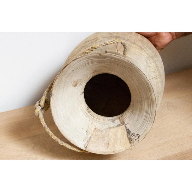 Tribal Wooden Antique Pot-Dhani For Sale In Los Angeles - Image 6 of 8