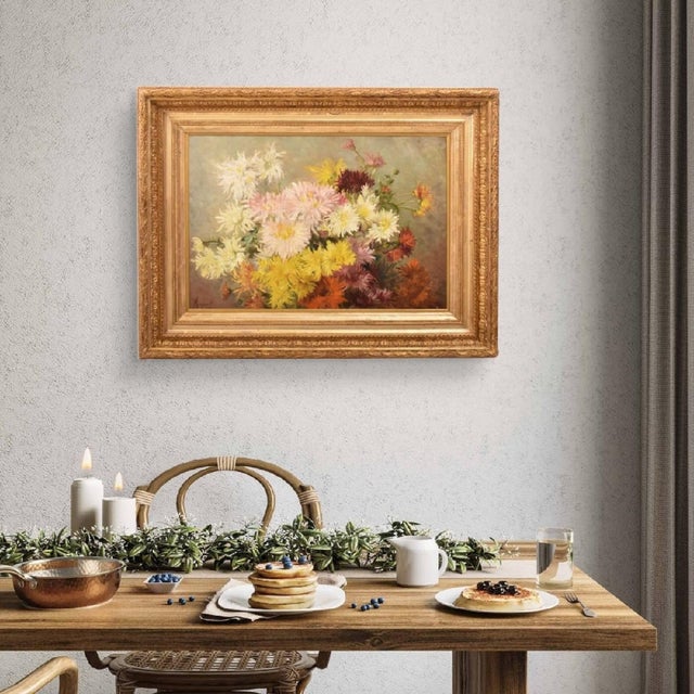The Floral Still Life Antique Paintings offers a beautiful 19th-century oil painting on canvas. French Antiques. The...