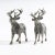 Mid 20th Century Vintage Silver-Plated Stags a Pair For Sale - Image 5 of 5