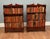 Hollywood Regency Regency Open Waterfall Bookcases in Mahogany, Set of 2 For Sale - Image 3 of 10