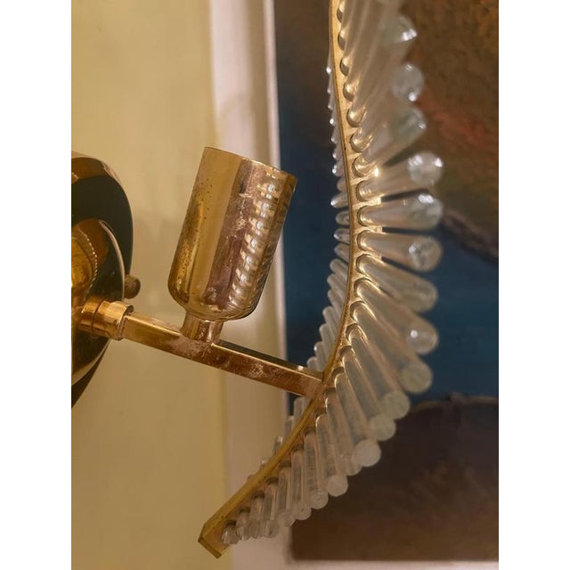 Murano Glass Wall Lighting attributed to Gaetano Sciolari, Italy, 1970s, Set of 4 For Sale - Image 13 of 15