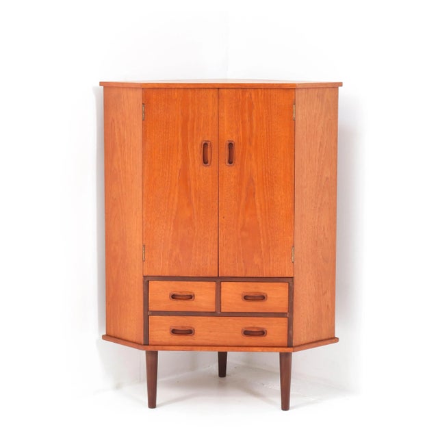 Mid-Century Teak Corner Cabinet, 1960s For Sale - Image 9 of 9