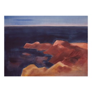 Fritz Kohlstädt, Klippen von Bornholm, 1988, Watercolor For Sale
