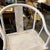 Boho Chic Whitewash Horseshoe Asian Chair For Sale - Image 3 of 12