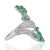 Not Yet Made - Made To Order Art Nouveau Inspired Natural Emerald & Diamond Cocktail Ring for Women, Size 7 For Sale - Image 5 of 14
