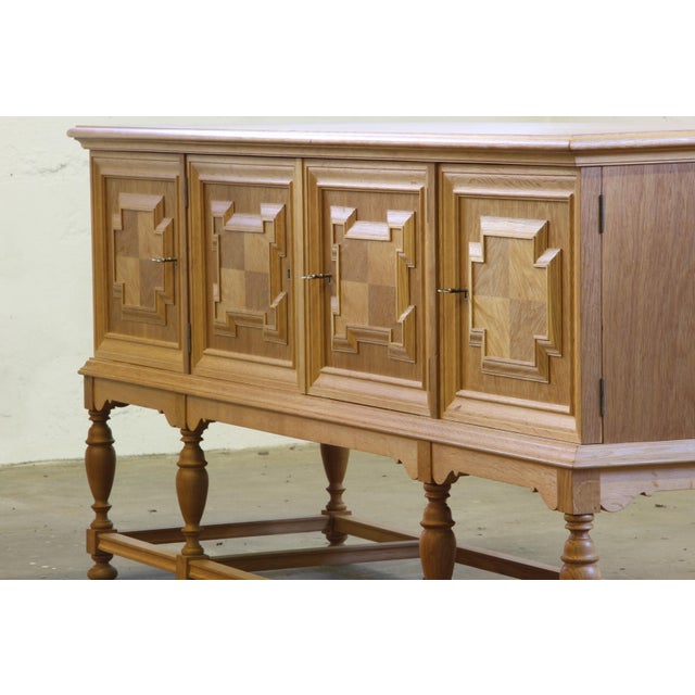 Wood Vintage Danish Low Sideboard in Oak, 1960s For Sale - Image 7 of 18