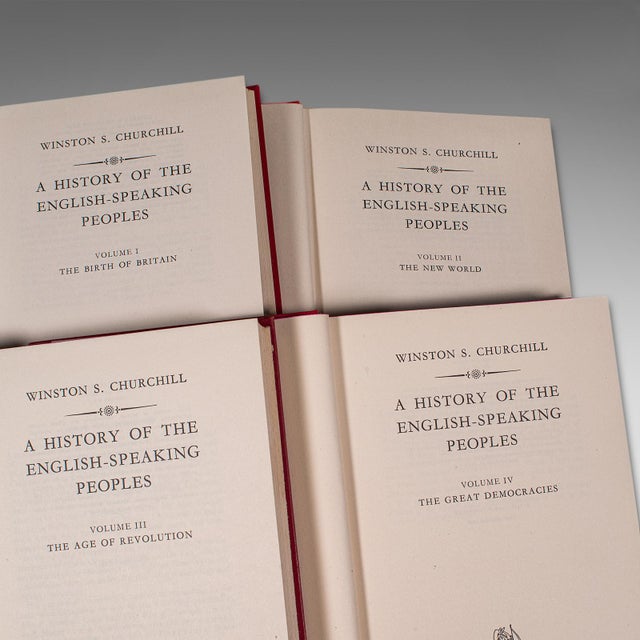 This is a four volume set of A History of the English-Speaking Peoples by Winston Churchill, first published in 1957. A...