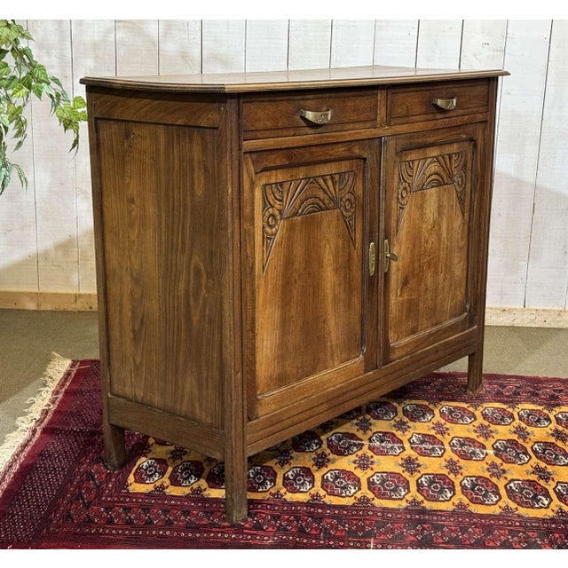 Art Deco Rustic Sideboard in Chestnut, 1930s For Sale - Image 9 of 15