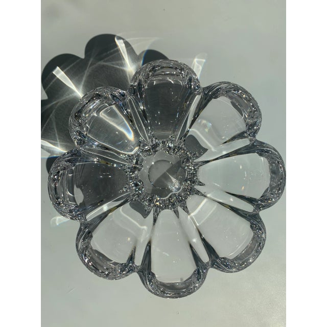 Transparent Orrefors Crystal Petal Bowl For Sale - Image 8 of 10