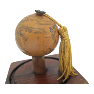 Chinese Gourd Erotica Scene Snuff Bottle With Horse Head Stopper