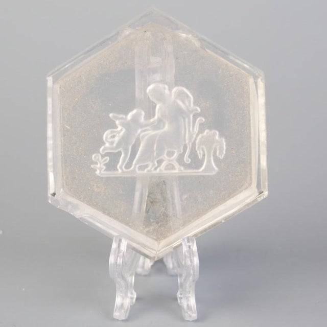 Crystal Intaglio Salt Cellar by Heinrich Hoffmann For Sale - Image 4 of 4