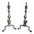 Antique Chippendale Brass Andirons With Ball and Claw Feet - a Pair For Sale