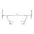 Pair of Vintage Bathroom Nickel Plated Brass Shelf & Towel Brackets For Sale