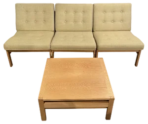 Living Room Set by Ole Gjerløv-Knudsen & Torben Lind, 1928, Set of 4