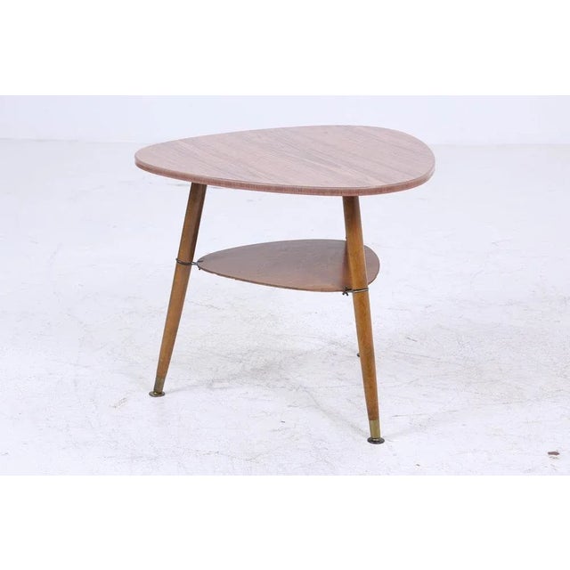 Brown Mid-Century Telephone Side Table, 1960s For Sale - Image 8 of 10