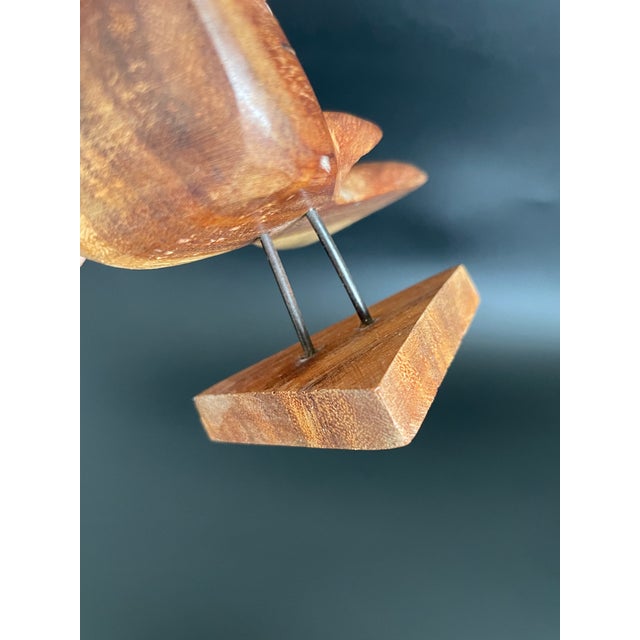 Mid Century Modern Teak Wood Bird For Sale - Image 11 of 12
