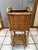 Mid-Century Modern Vintage Bamboo Split Reed Plant Stand For Sale - Image 3 of 12