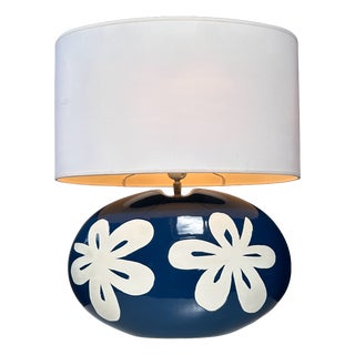 Vintage Ceramic Table Lamp from Casablanca Licht, Germany, 1980s For Sale