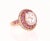 5.92 Carat Kunzite Pink Sapphire and Diamond Rose Gold Cocktail Ring Size 7 For Sale - Image 4 of 5