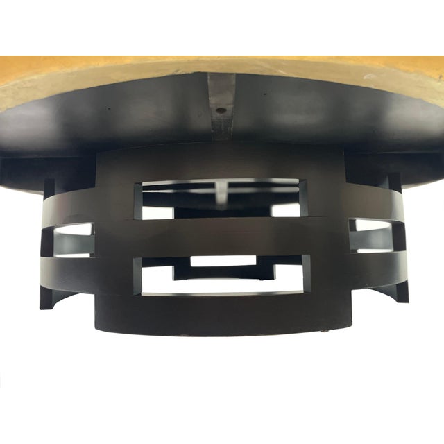 Gold Sculptural Lotus Coffee Table Attributed to Theodore Muller & Isabelle Barringer for Kittinger, 1950s For Sale - Image 8 of 10