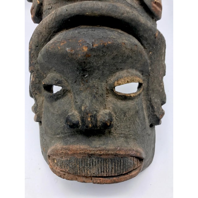 Antique Nigerian Ceremonial Ancestor Mask For Sale - Image 4 of 8
