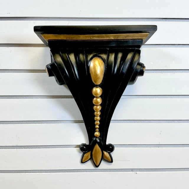 Art Deco 1940s Vintage French Neoclassical Art Deco Hollywood Regency Wall Bracket For Sale - Image 3 of 14