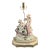 Antique Figural Romantic Couple Statue Porcelain Boudoir Table Lamp For Sale