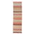 Vintage Turkish Kilim Runner With Coral, Tan and Soft Blue Stripes For Sale