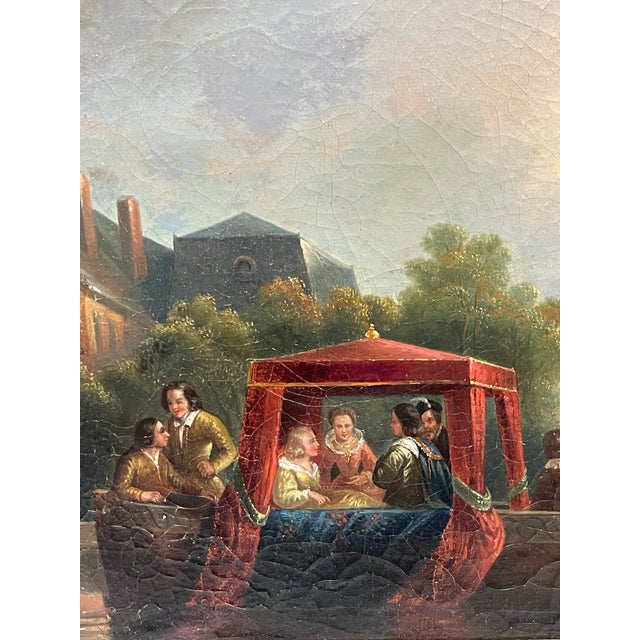 19th Century Oil on Canvas Painting For Sale - Image 4 of 8