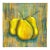 Late 20th Century “Golden Pears” Abstract Still Life Painting, 24” For Sale
