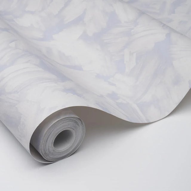 Schumacher SAMPLE - Schumacher x Backdrop Atmos Wallpaper In Cool Lilac For Sale - Image 4 of 4
